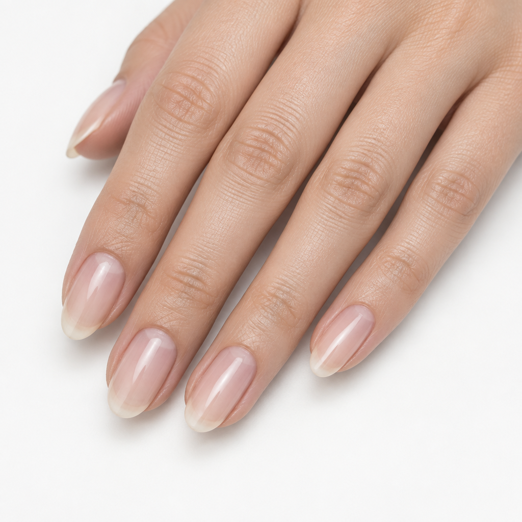 Afgewerkte nagels met gladde rand